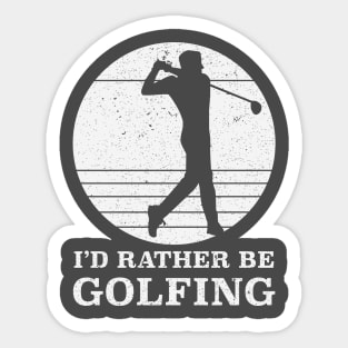 Rather Be Golfing Sticker